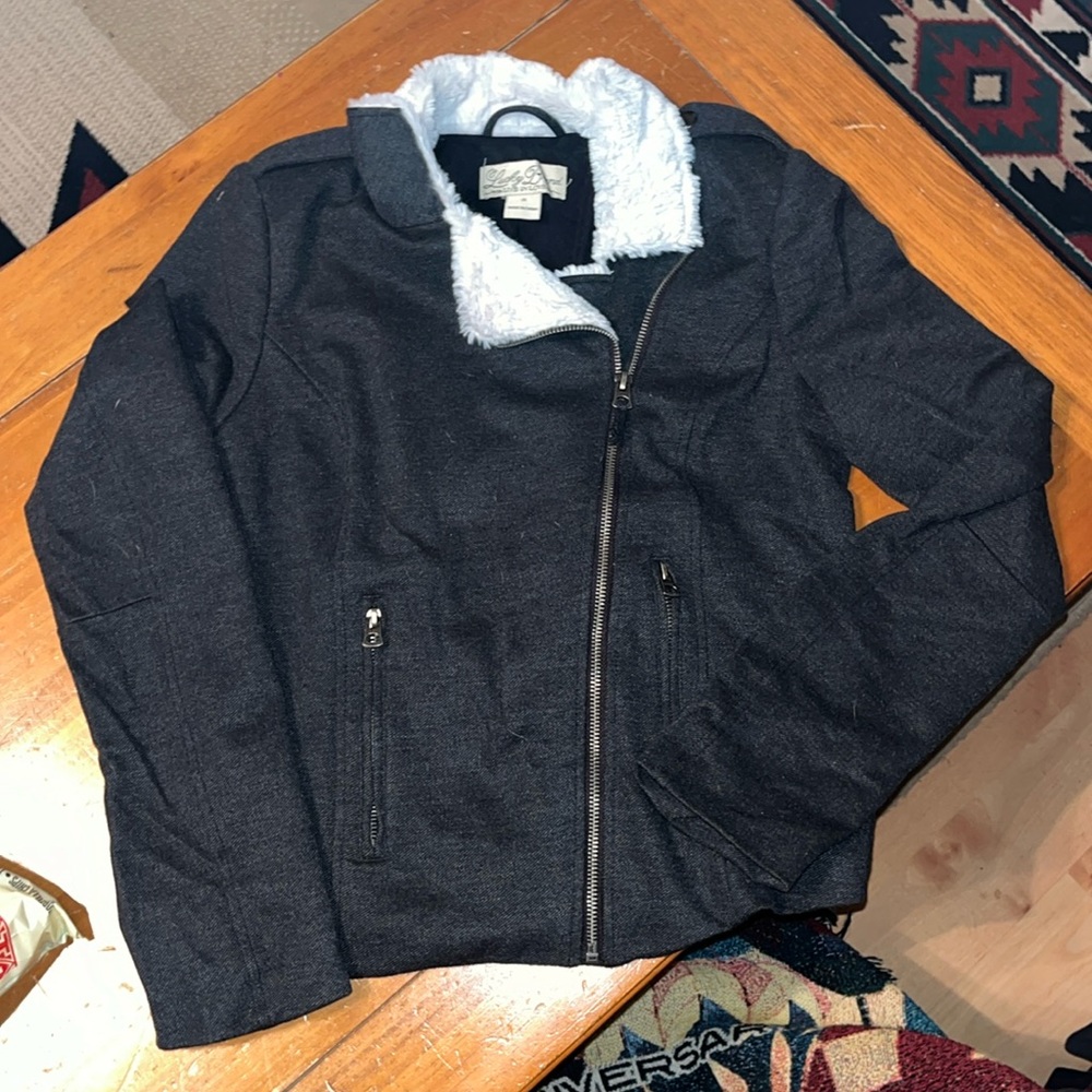 Zip Up Wool Jacket